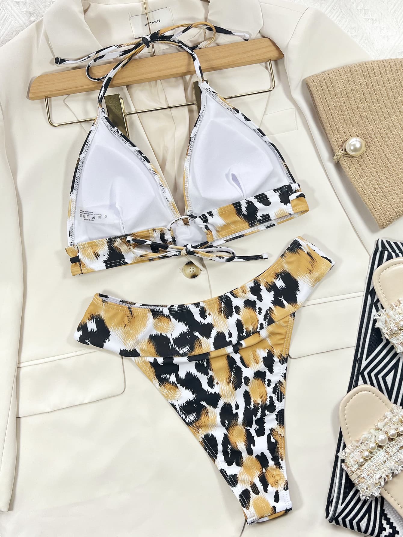 She Roars Neck Bikini Set